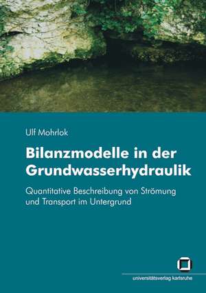 Bilanzmodelle in der Grundwasserhydraulik : Quantitative Beschreibung von Strömung und Transport im Untergrund de Ulf Mohrlok