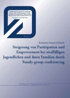 Steigerung von Partizipation und Empowerment bei straffälligen Jugendlichen und ihren Familien durch Family-group-conferencing de Katharina Artemis Schmidt