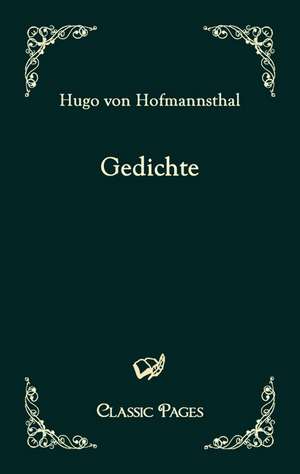 Gedichte de Hugo Von Hofmannsthal