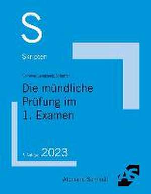 Skript Die mündliche Prüfung im 1. Examen de Christian Sommer