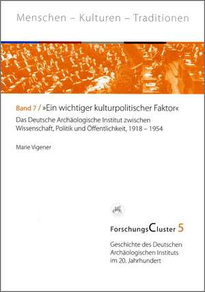 ForschungsCluster 5. "Ein wichtiger kulturpolitischer Faktor" de Marie Vigener