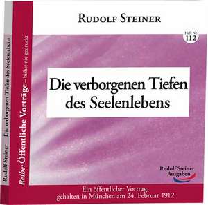 Die verborgenen Tiefen des Seelenlebens de Rudolf Steiner