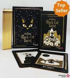 Golden Black Cat Tarot - Hochwertige Stülpdeckelschachtel mit Goldfolie de Helena de Almeida