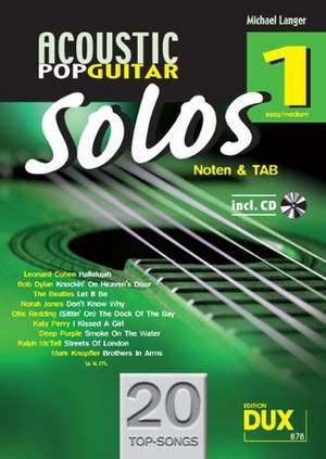 Acoustic Pop Guitar Solos 1 de Michael Langer