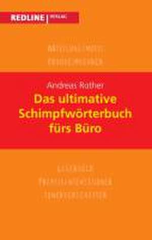 Das ultimative Schimpfwörterbuch fürs Büro de Andreas Rother