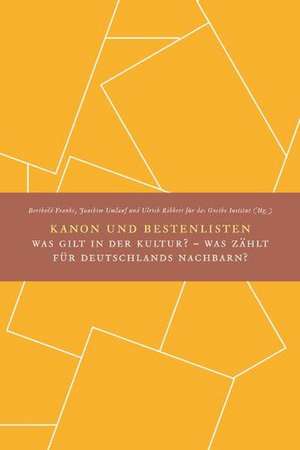 Kanon und Bestenlisten de Berthold Franke