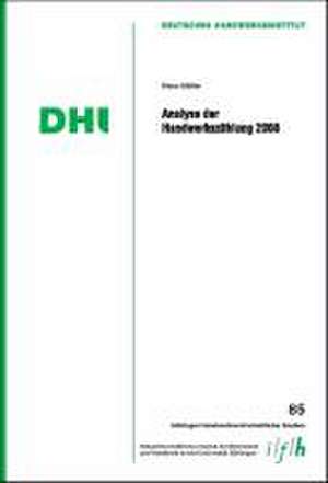 Analyse der Handwerkszählung 2008 de Klaus Müller