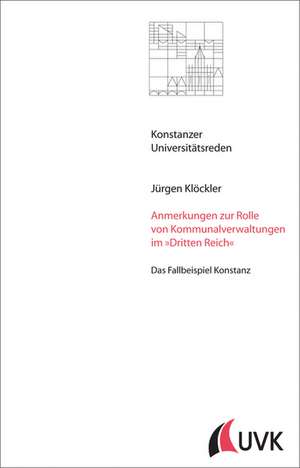 Anmerkungen zur Rolle von Kommunalverwaltungen im »Dritten Reich« de Jürgen Klöckler