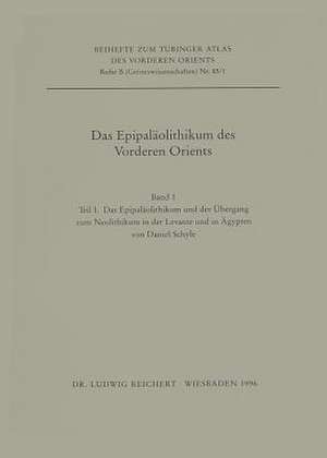 Das Epipalaolithikum Des Vorderen Orients de Daniel Schyle