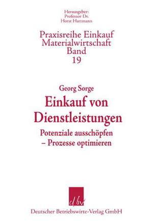 Einkauf von Dienstleistungen. de Georg Sorge