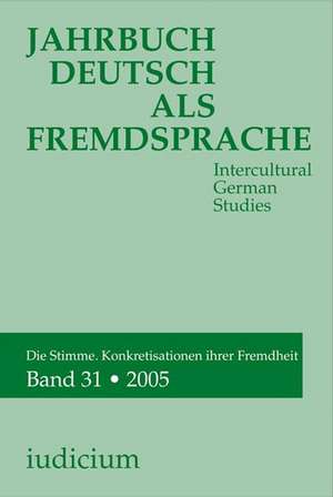 Jahrbuch Deutsch als Fremdsprache 31/2006 de Andrea Bogner