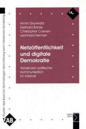 Netzöffentlichkeit und digitale Demokratie de Armin Grunwald