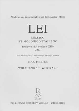 Lessico Etimologico Italiano Lfg. 115