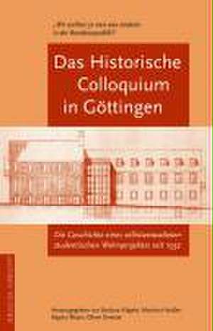 Das historische Colloquium in Göttingen de Barbara Nägele