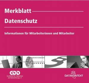 Merkblatt Datenschutz