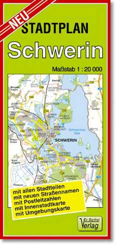 Stadtplan Schwerin 1 : 20 000