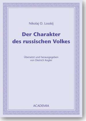 Der Charakter des russischen Volkes de Nikolaj O Losskij