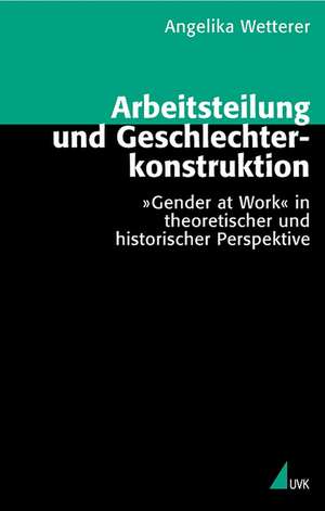 Arbeitsteilung und Geschlechterkonstruktion de Angelika Wetterer