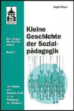 Kleine Geschichte der Sozialpädagogik de Jürgen Reyer