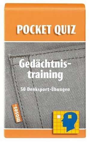 Gedächtnistraining. Pocket Quiz de Martin Simon