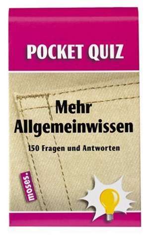 Pocket Quiz Mehr Allgemeinwissen de Tom Valence