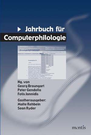 Jahrbuch für Computerphilologie 10 de Georg Braungart