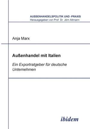 Aussenhandel mit Italien de Anja Altmann Marx