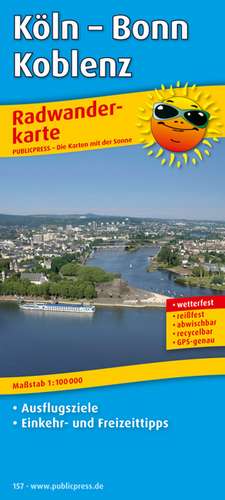 Radwanderkarte Köln - Bonn - Koblenz 1 : 100 000