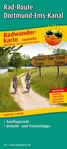 Rad-Route Dortmund-Ems-Kanal 1 : 50 000