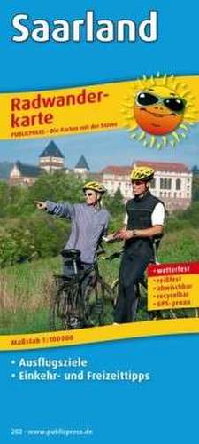 Saarland Radwanderkarte 1 : 100 000