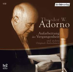 Aufarbeitung der Vergangenheit 5 CDs de Theodor W. Adorno