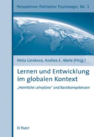 Lernen und Entwicklung im globalen Kontext de Petia Genkova