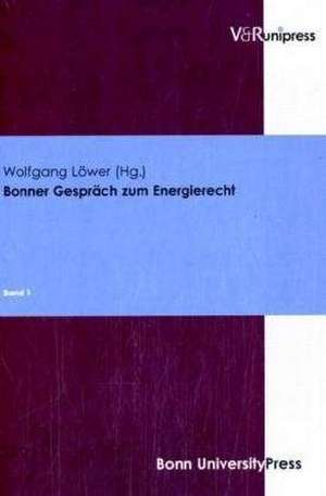 Bonner Gesprach Zum Energierecht: Band 1 de Wolfgang Löwer