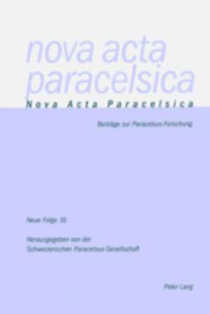 Nova ACTA Paracelsica