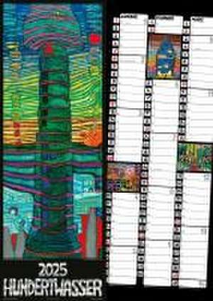 Hundertwasser Streifenkalender Art 2025 de Wörner Verlag GmbH