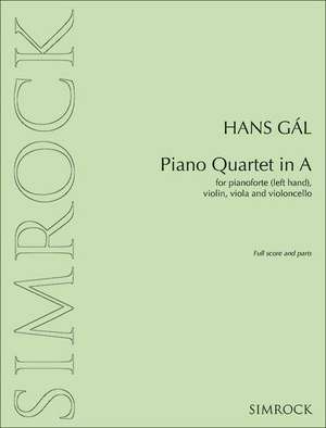 Piano Quartet in A de Hans Gál