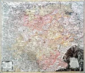 Historische Karte: Land Thüringen 1740 (Plano) de Tobias Conrad Lotter