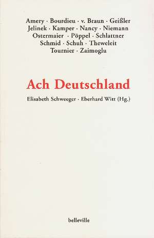 Ach Deutschland de Elisabeth Schweeger