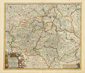 Grafschaft Mansfeld/Vogtland/Thüringen/Meißen/Anhalt 1680 de Frederic de Wit