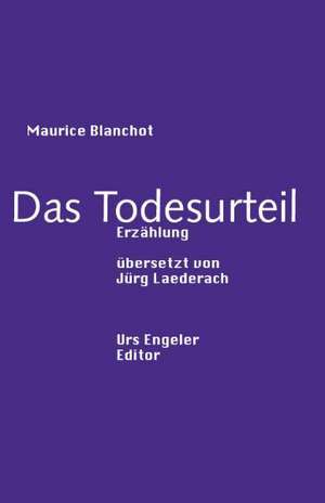 Das Todesurteil de Maurice Blanchot