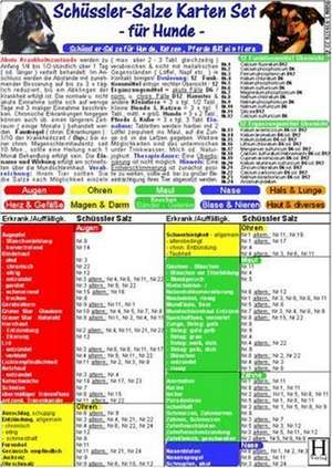 Schüssler-Salze Karten Set - für Hunde de Pia Carpentier