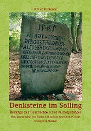 Denksteine im Solling de Hannes Blieschies