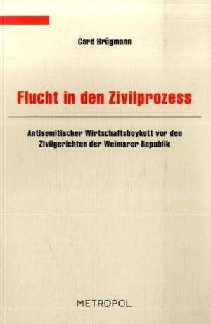 Flucht in den Zivilprozess de Cord Brügmann