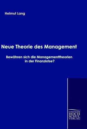 Neue Theorie des Management de Helmut Lang