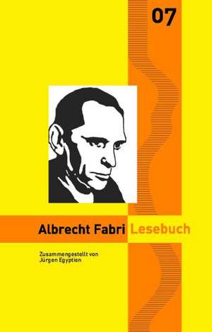 Albrecht Fabri Lesebuch de Albrecht Fabri