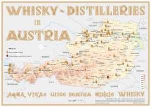 Whisky Distilleries Austria Poster 60 x 42cm de Rüdiger Jörg Hirst