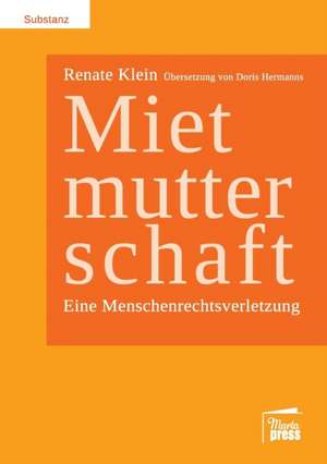 Mietmutterschaft de Renate Klein