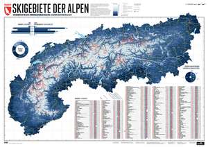 268 Skigebiete der Alpen 1 : 1 200 000 de Stefan Spiegel