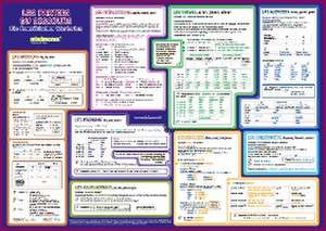 mindmemo Lernposter 2er Set - Les temps + Les parties du discours (französische Zeiten + Wortarten) - Zusammenfassung de Fischer Henry