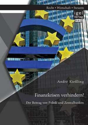 Finanzkrisen Verhindern! Der Beitrag Von Politik Und Zentralbanken: Entwicklung Eines Kennzahlensystems Zur Quantifizierung Der Effektivitat Und Effizienz Im Grossanlagenbau de André Kießling